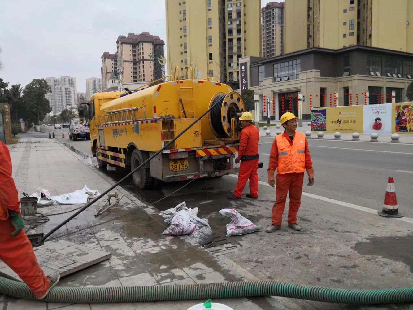 杂多排污管道清淤-管道清洗